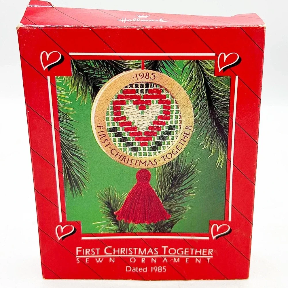Hallmark First Christmas Together 1985 Ornament Heart